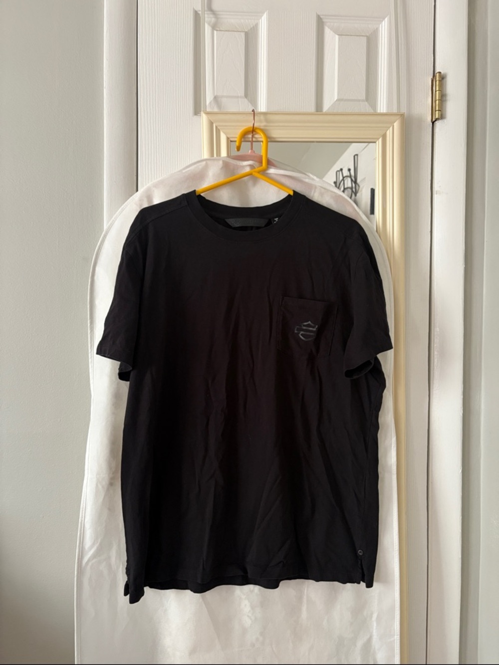 Harley-Davidson - Men's Black Pocket Crew Neck T‑Shirt